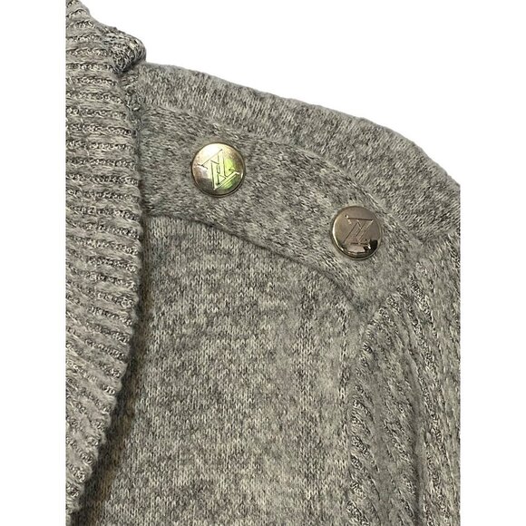 Adrienne Vittadini Cowl Neck Gray Pull Over Sweater Women's Size Large NWT - Picture 4 of 10